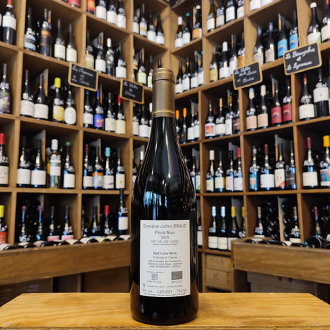 IGP Val de Loire – Dom. Julien Braud – Pinot Noir – Rouge – 2025 – 75 cl