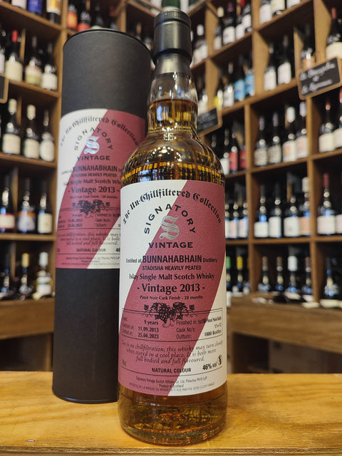 Bunnahabhain-Staoisha 2013 -Pinot Noir Finish S.V-46%alc-70 cl